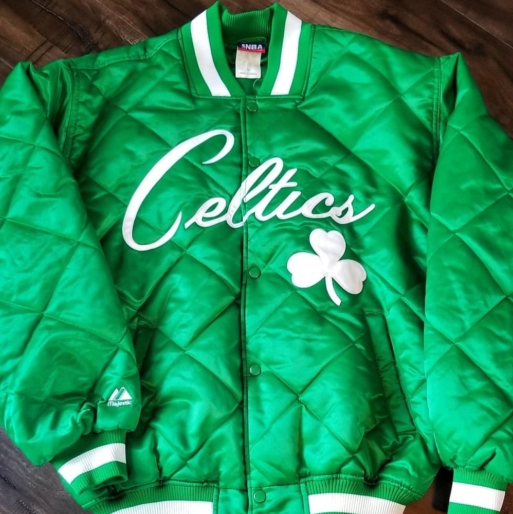 NBA Majestic quilted Boston Celtics jacket
